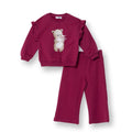 HelloBaby Jogging Set - Maroon - Bobobiy