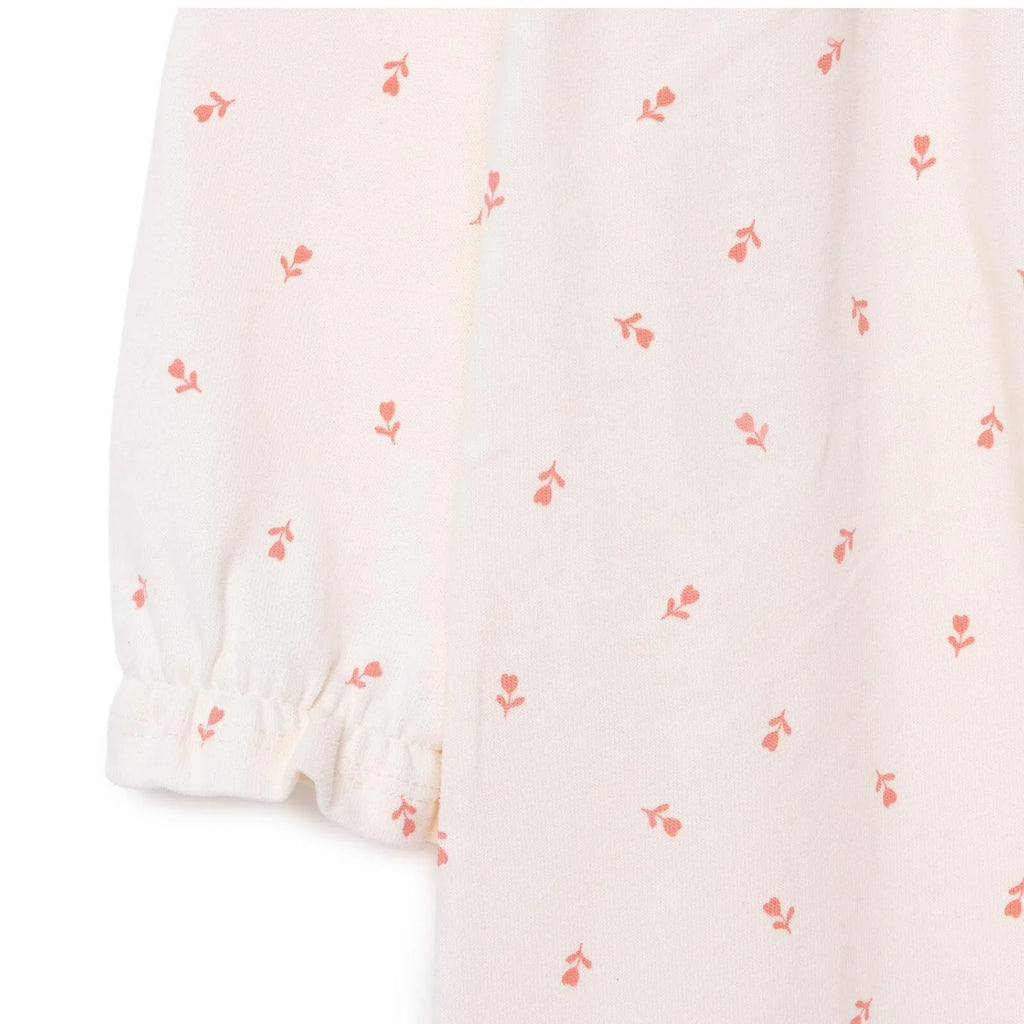 HelloBaby Winter Cherry Dress - Ecru Printed