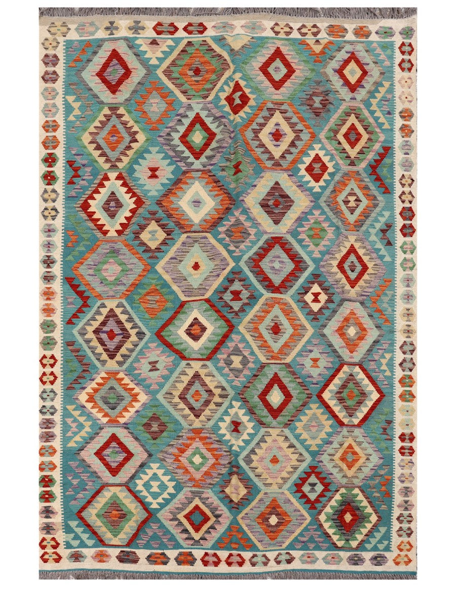 Maimana Afghanistan Kilim Rug - 302 x200 cm - Handmade
