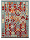 Maimana Afghanistan Kilim Rug - 203 x148 cm - Handmade