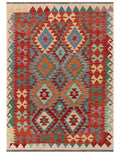 Maimana Afghanistan Kilim Rug - 201 x144 cm - Handmade