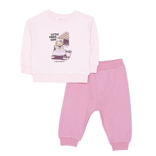 HelloBaby Jogging Set - Pink - Bobobiy