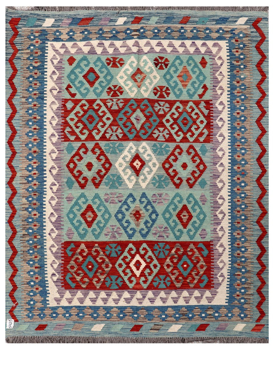 Maimana Afghanistan Kilim Rug - 205 x157 cm - Handmade