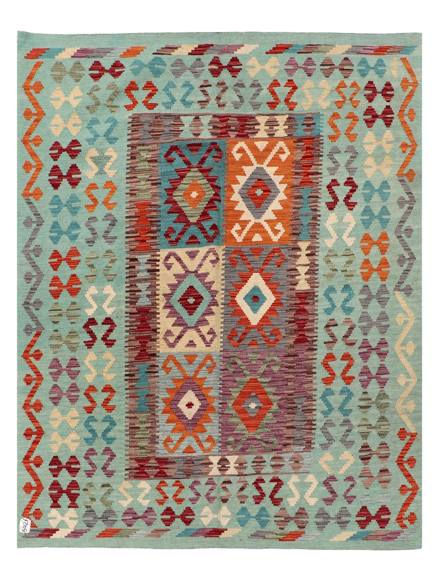 Maimana Afghanistan Kilim Rug - 202 x152 cm - Handmade