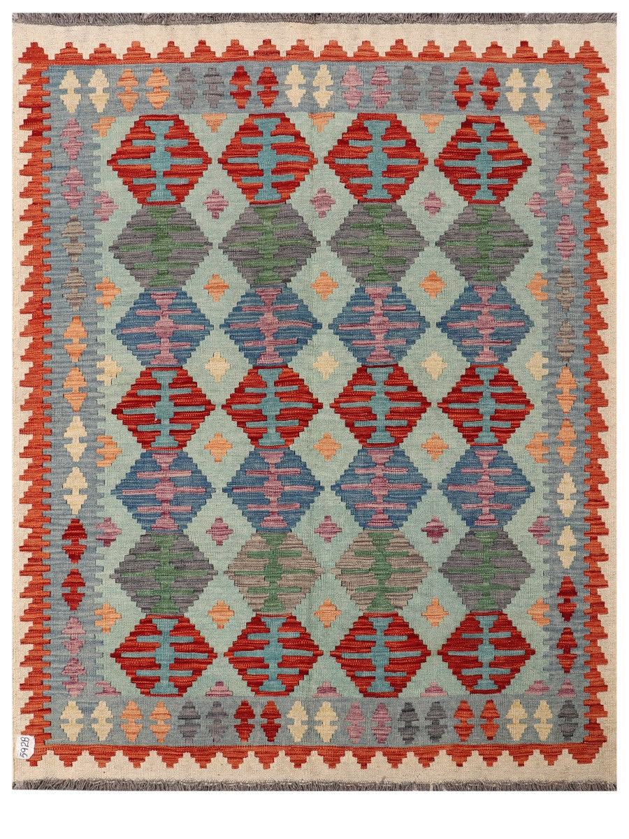 Maimana Afghanistan Kilim Rug - 193 x150 cm - Handmade