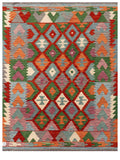 Maimana Afghanistan Kilim Rug - 194 x148 cm - Handmade