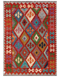 Maimana Afghanistan Kilim Rug - 203 x145 cm - Handmade
