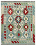 Maimana Afghanistan Kilim Rug - 190 x154 cm - Handmade