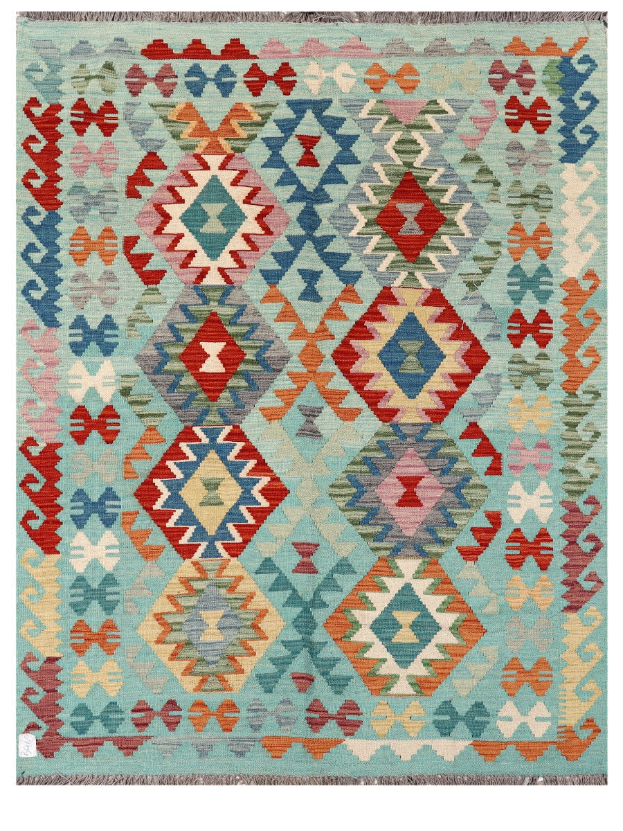 Maimana Afghanistan Kilim Rug - 200 x153 cm - Handmade