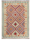 Maimana Afghanistan Kilim Rug - 199 x144 cm - Handmade