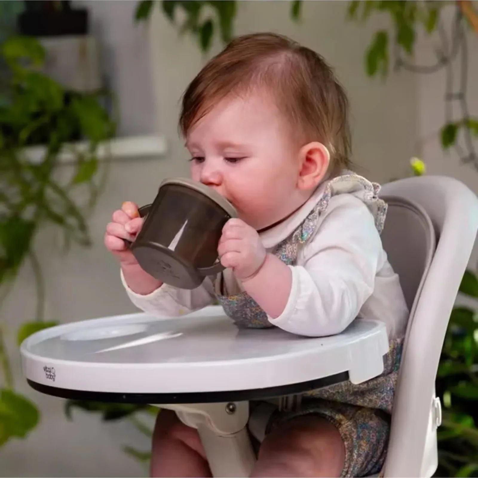 Vital Baby Hydrate Free Flow Cup 200ml - Natural Stone - Bobobiy