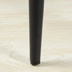 Black steel bar stool leg with protective rubber base