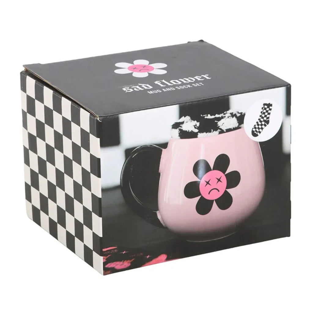 Sad Flower Mug and Socks Set - Bobobiy