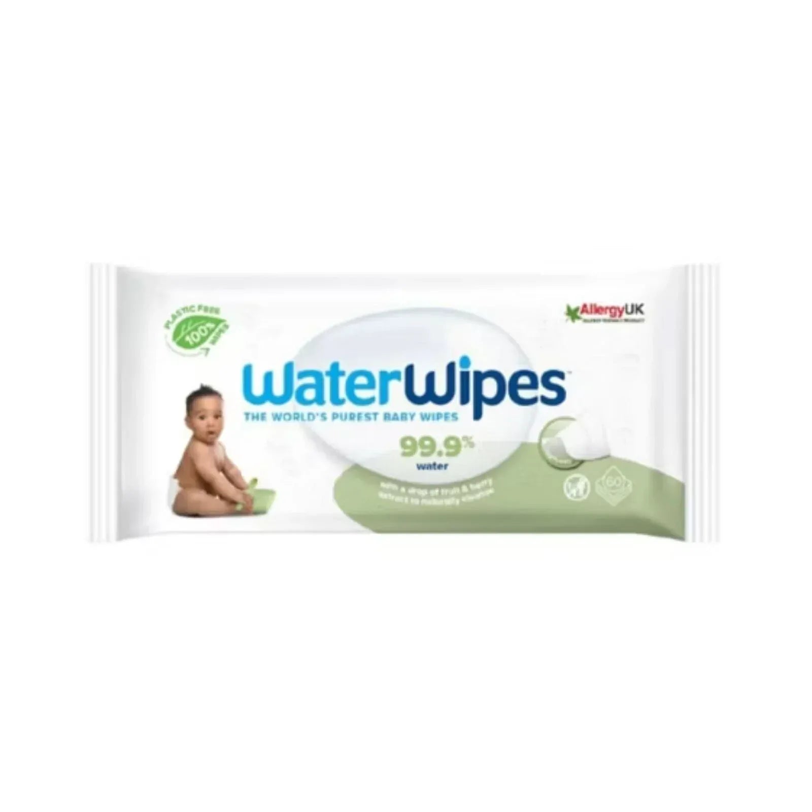 WaterWipes Textured Baby Wipes 60 pcs - Bobobiy