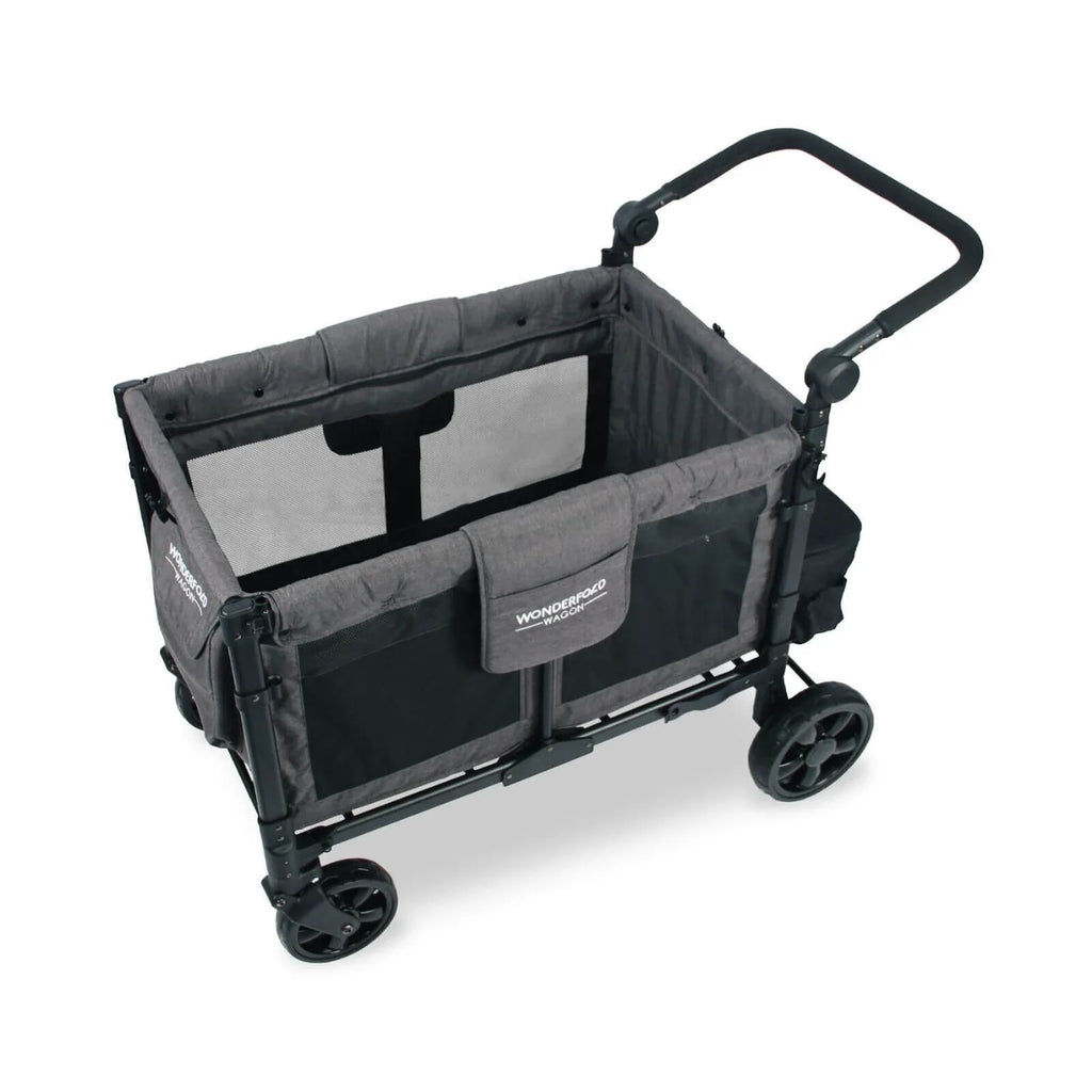 Wonderfold Wagon W4 Elite Quad Stroller Wagon - Charcoal Grey