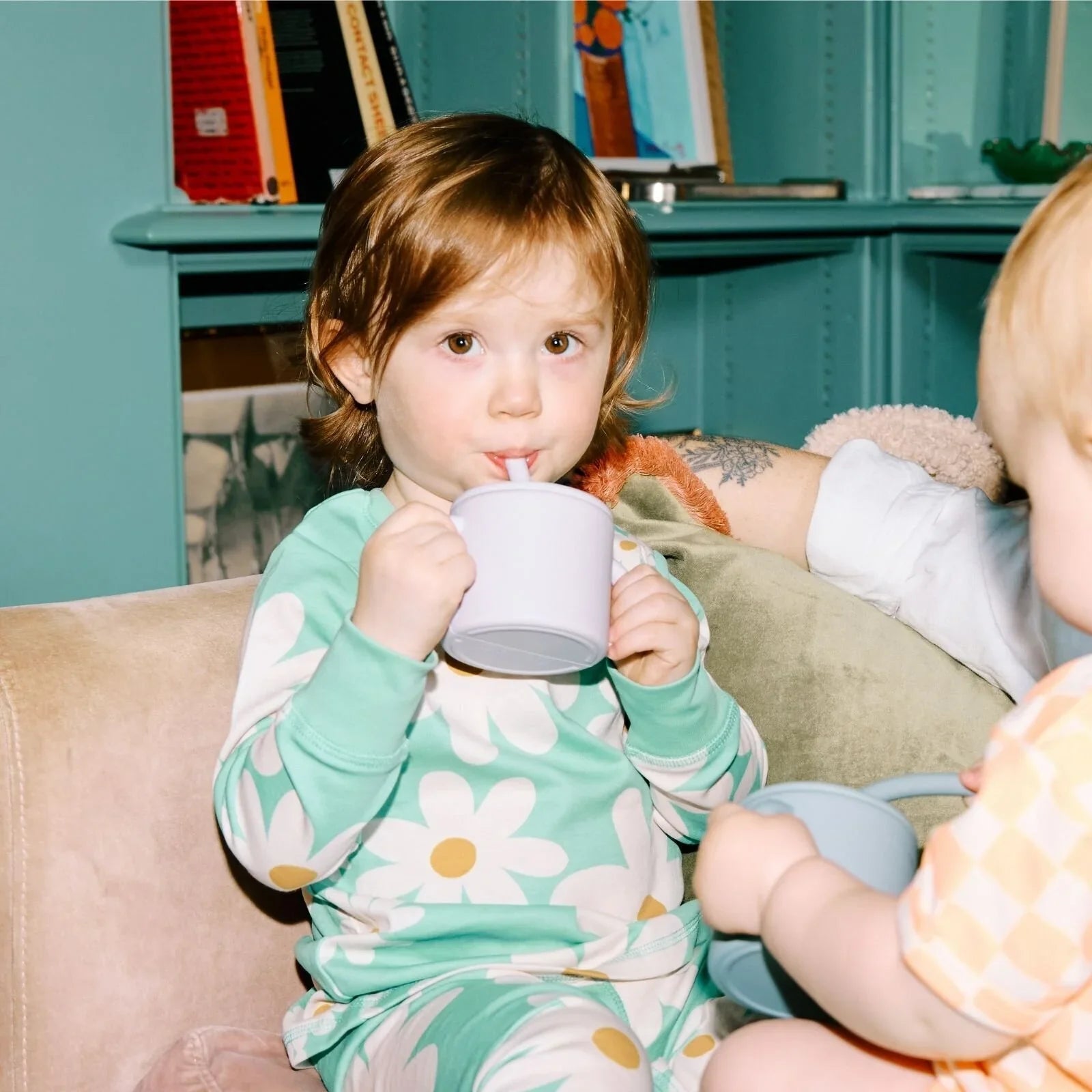 Pippeta Silicone Cup with Straw - Ash Rose