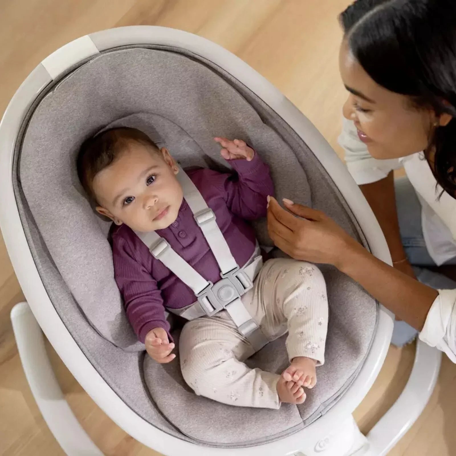 Graco Sway N Grow Bluetooth Swing - Heather