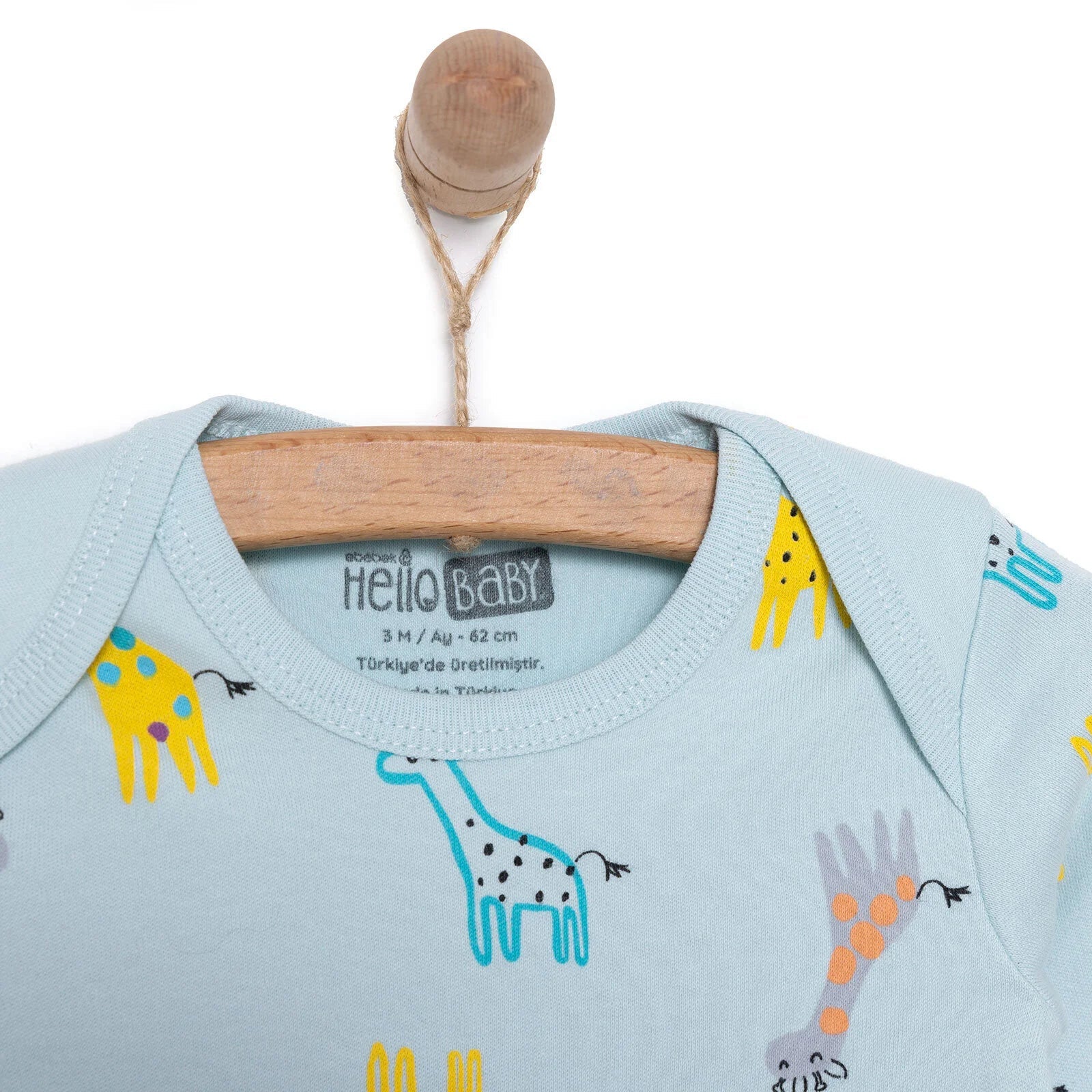 HelloBaby Unisex Body- Footless Bottom - Light Blue