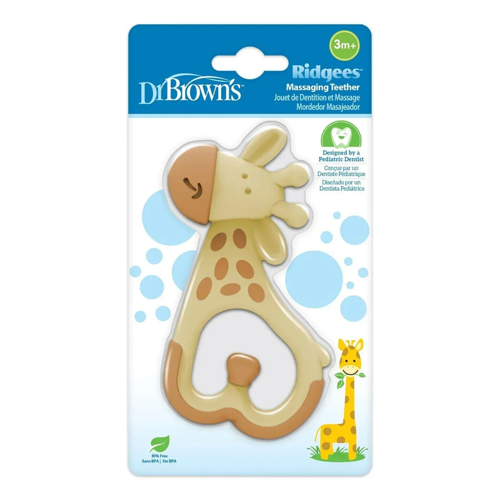 Dr. Brown's Ridgees Giraffe Massaging Teether - Bobobiy