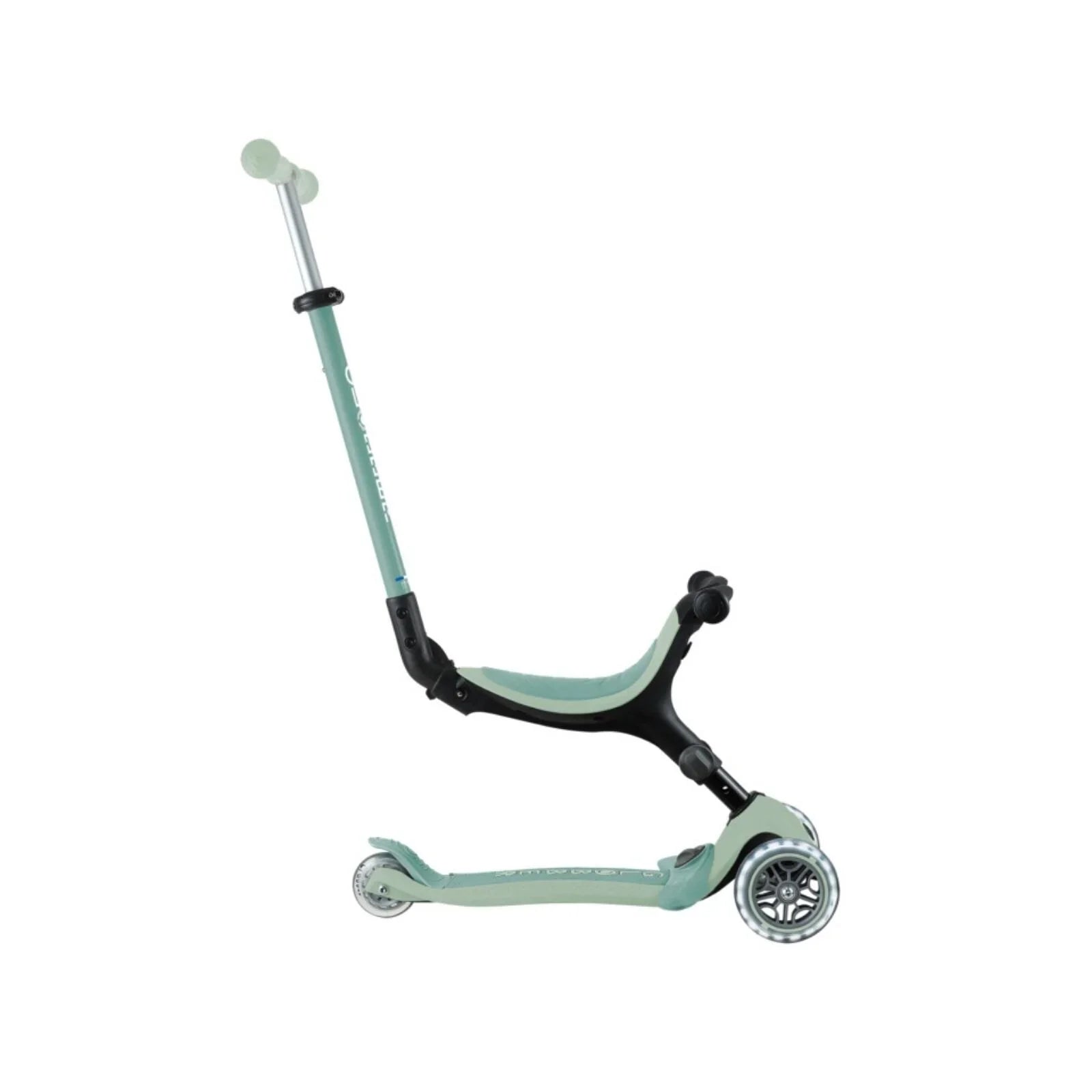 Globber Go Up Active Lights Eco Scooter - Pistachio