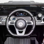 Steering wheel and instrument panel for black kids electric ride-on car