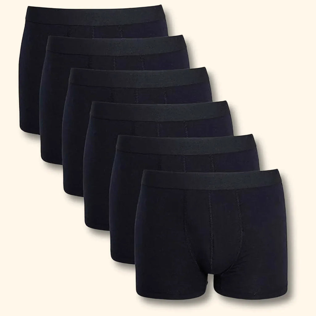 6-pack-black-cotton-stretch-boxer-shorts-menswear-classic-breathable-comfort-fit-activewear-underwear-for-men-mb03-by-sock-stack-s-black-boxer-shorts-1176513469 - Bobobiy