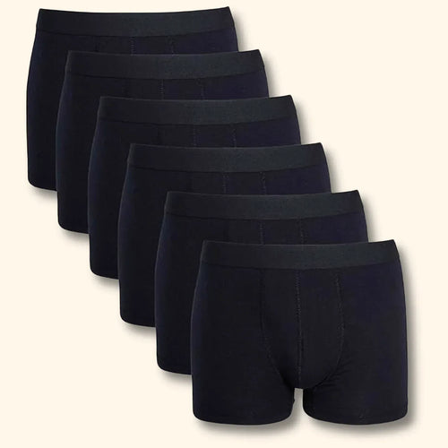 6-pack-black-cotton-stretch-boxer-shorts-menswear-classic-breathable-comfort-fit-activewear-underwear-for-men-mb03-by-sock-stack-s-black-boxer-shorts-1176513469 - Bobobiy