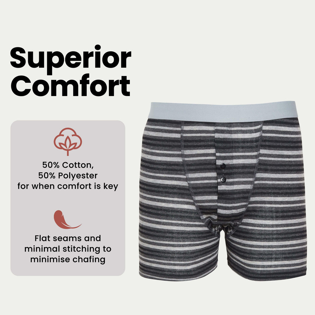6-pack-striped-black-grey-cotton-stretch-boxer-shorts-menswear-classic-activewear-breathable-soft-and-durable-underwear-for-men-by-sock-stack-boxer-shorts-1176513455 - Bobobiy