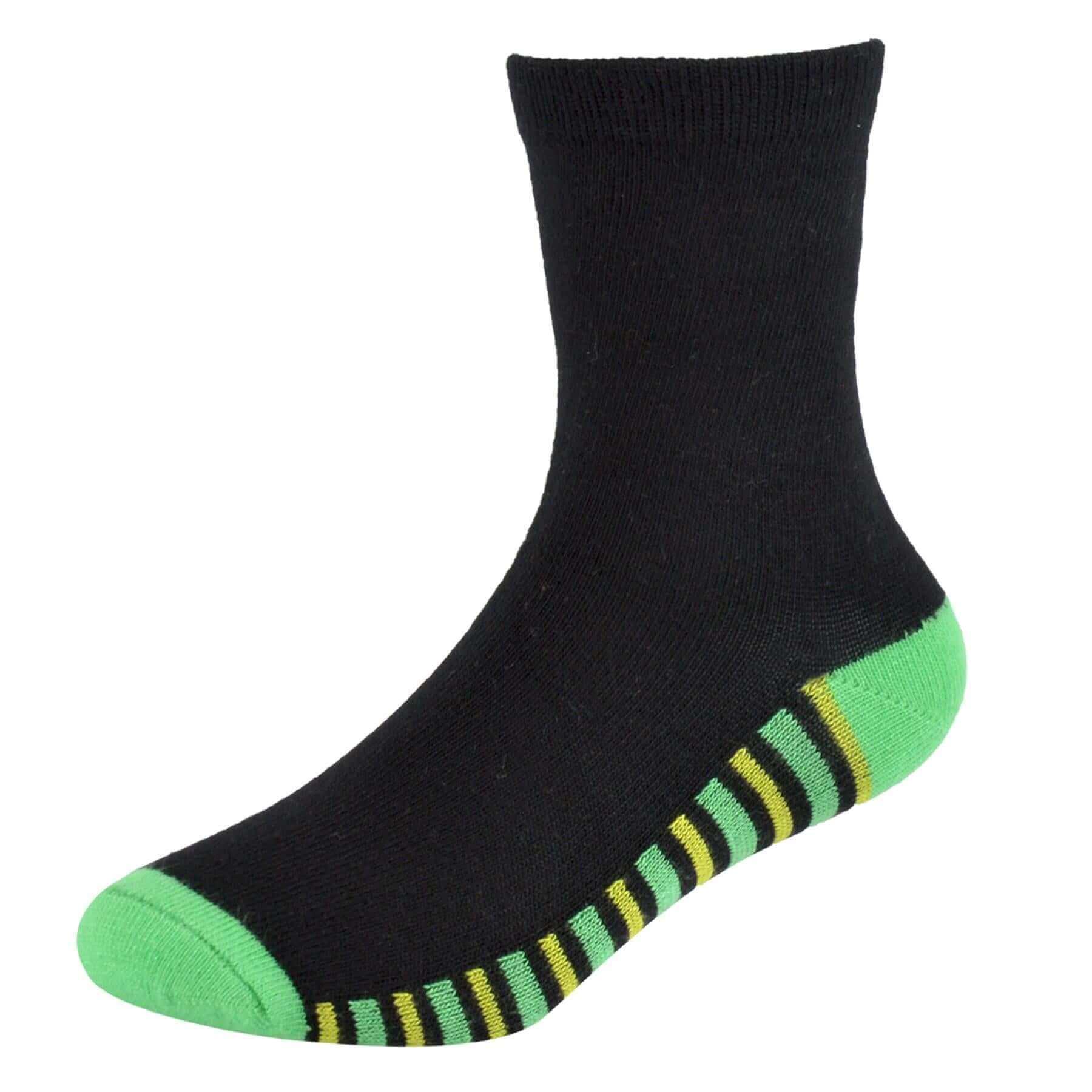 6-pairs-kids-bamboo-socks-breathable-anti-bacterial-moisture-wicking-soft-comfortable-casual-socks-for-boys-and-girls-ages-2-13-eco-friendly-hypoallergenic-durable-by-sock-stack-socks - Bobobiy