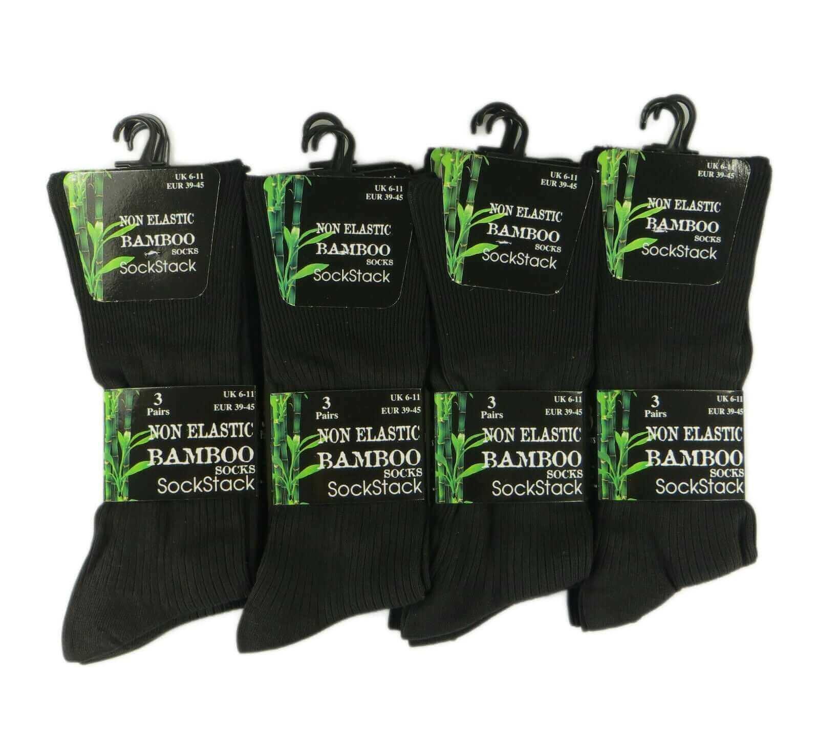6-pairs-men-s-bamboo-socks-loose-top-soft-grip-anti-bacterial-moisture-wicking-reinforced-heel-and-toe-comfortable-durable-uk-6-11-eur-39-45-by-sock-stack-black-6-11-socks-1176513822 - Bobobiy