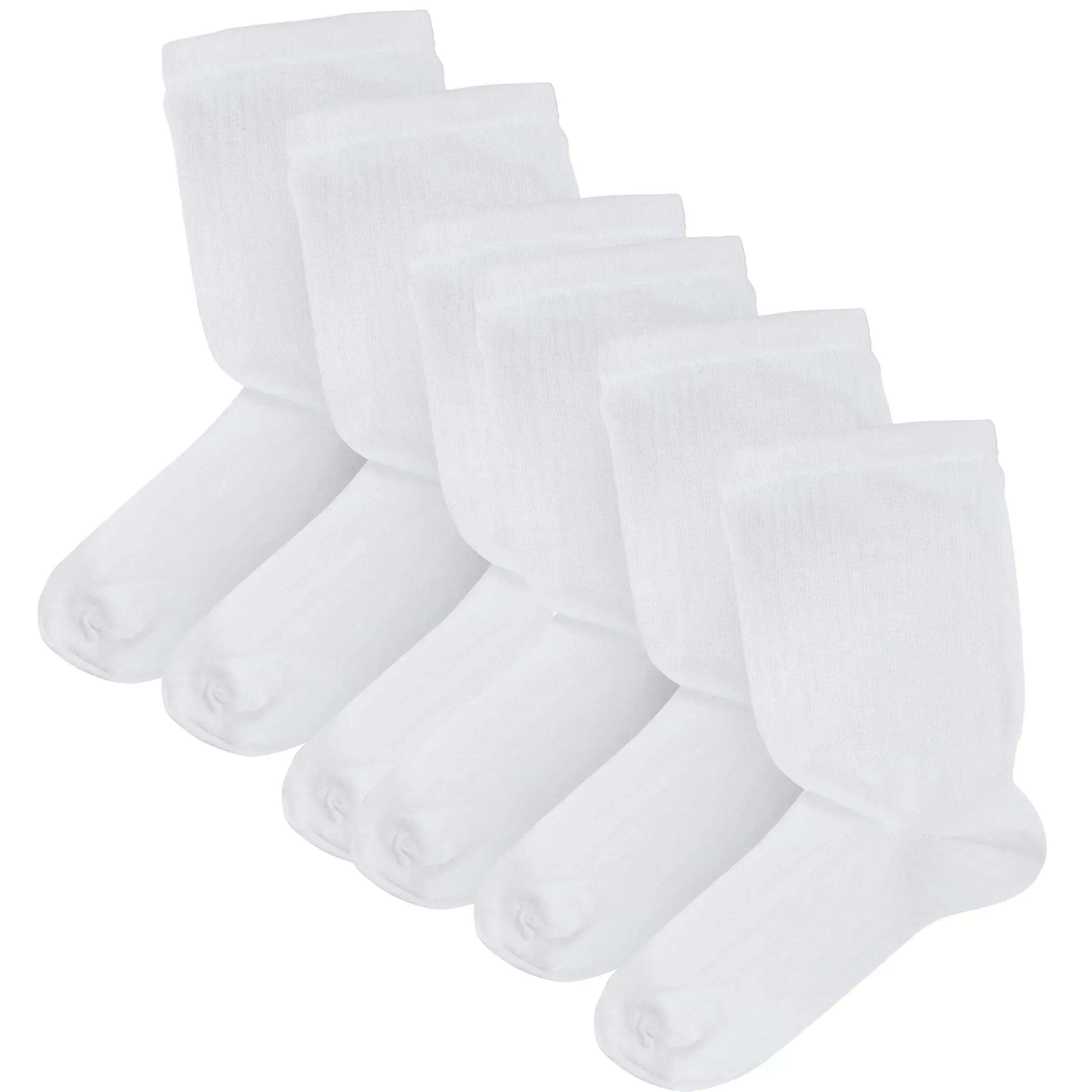 6-pairs-men-s-extra-wide-diabetic-socks-non-elastic-loose-top-moisture-wicking-antibacterial-breathable-cotton-for-leg-swelling-sock-stack-white-6-11-socks-1196632083 - Bobobiy