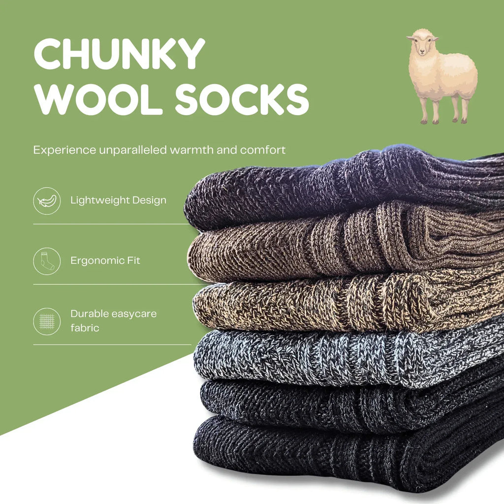 6-pairs-men-s-ultra-chunky-wool-thermal-socks-for-outdoor-activities-warm-thick-insulated-winter-work-boots-sock-uk-sizes-6-11-eu-39-45-assorted-colours-by-sock-stack-socks-1176513191 - Bobobiy