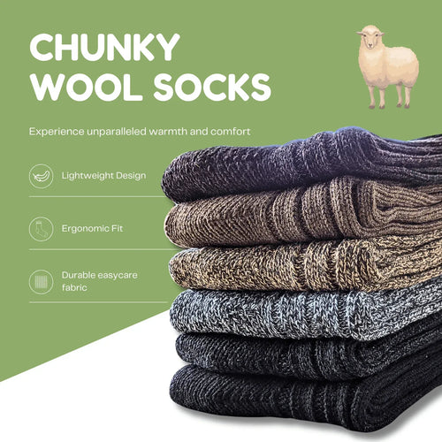 6-pairs-men-s-ultra-chunky-wool-thermal-socks-for-outdoor-activities-warm-thick-insulated-winter-work-boots-sock-uk-sizes-6-11-eu-39-45-assorted-colours-by-sock-stack-socks-1176513191 - Bobobiy