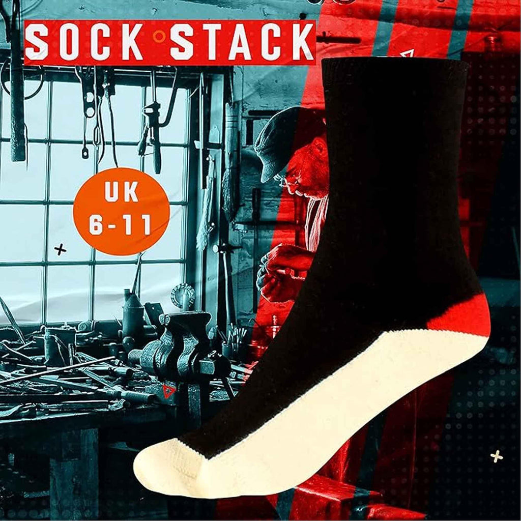 6-pairs-mens-lambs-wool-sole-work-boot-socks-reinforced-heel-toe-durable-warm-construction-hiking-outdoor-sizes-6-11-uk-by-sock-stack-assorted-6-11-socks-1182484479 - Bobobiy