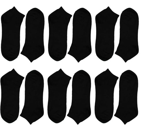 6-pairs-mens-lightweight-breathable-cotton-blend-ankle-trainer-socks-with-arch-support-for-running-gym-everyday-wear-in-black-white-navy-grey-sizes-uk-6-11-eur-39-45-by-sock-stack-bla - Bobobiy