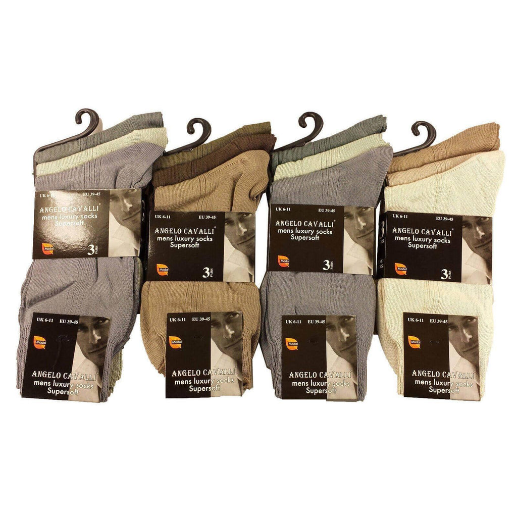 6-pairs-mens-luxury-super-soft-cotton-modal-dress-socks-lightweight-comfortable-breathable-formal-business-socks-in-assorted-colours-uk-sizes-6-11-eu-sizes-39-45-by-sock-stack-light-a - Bobobiy