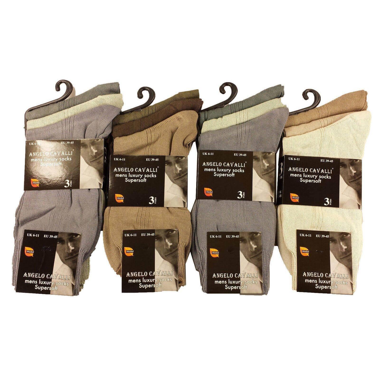 6-pairs-mens-luxury-super-soft-cotton-modal-dress-socks-lightweight-comfortable-breathable-formal-business-socks-in-assorted-colours-uk-sizes-6-11-eu-sizes-39-45-by-sock-stack-light-a - Bobobiy