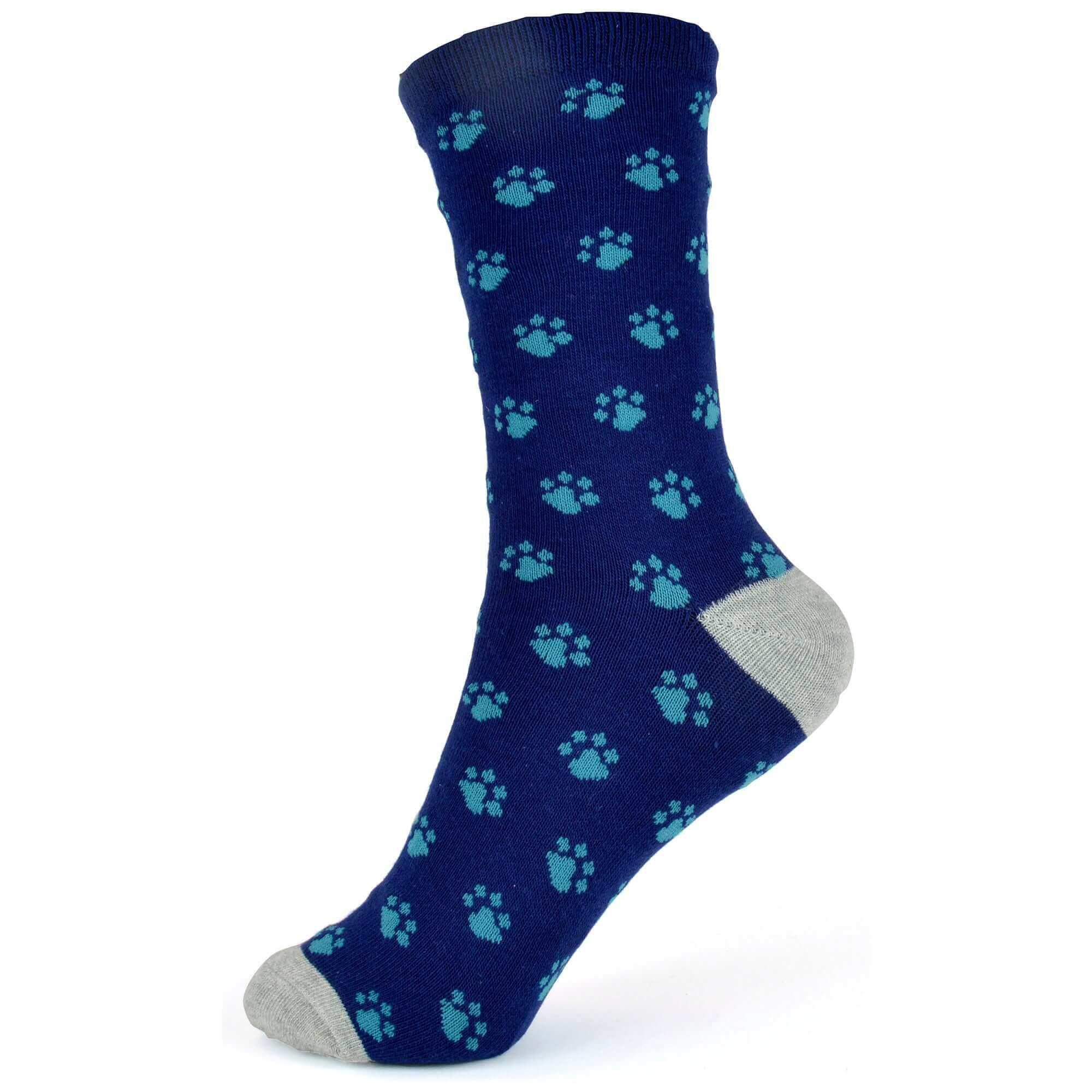 6-pairs-women-s-cotton-rich-socks-fun-designs-stripes-dots-leopard-fox-dog-cat-prints-uk-4-7-breathable-durable-by-sock-stack-socks-1176513920 - Bobobiy
