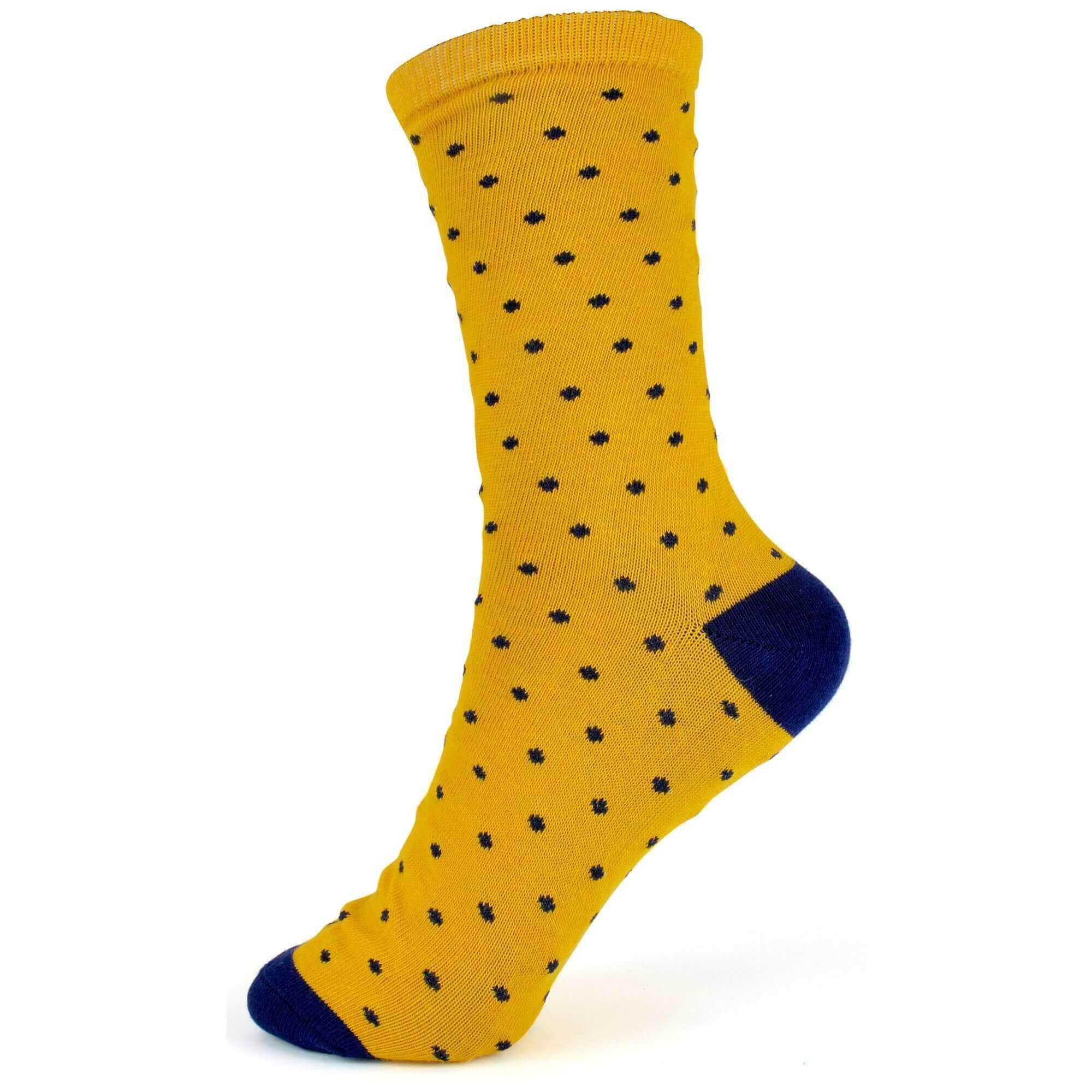 6-pairs-women-s-cotton-rich-socks-fun-designs-stripes-dots-leopard-fox-dog-cat-prints-uk-4-7-breathable-durable-by-sock-stack-socks-1176513922 - Bobobiy