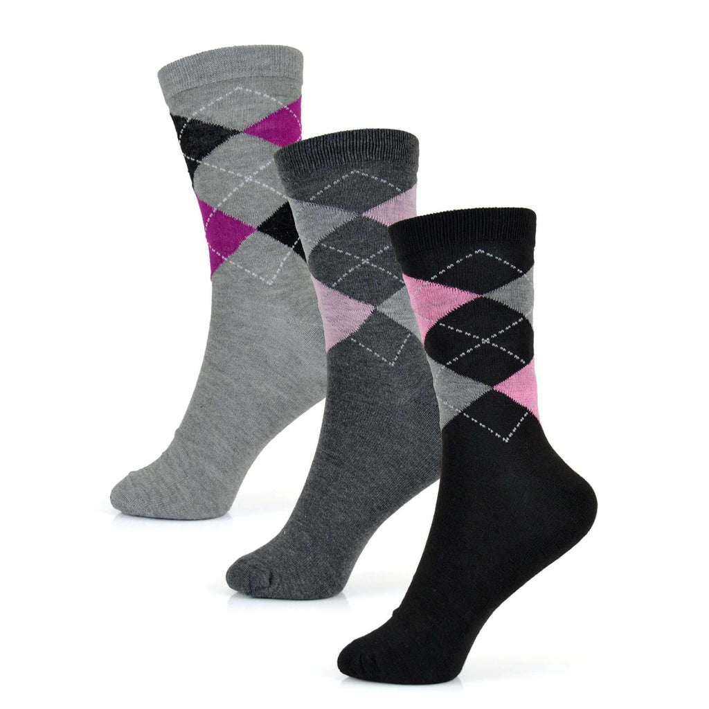 6-pairs-women-s-cotton-rich-socks-fun-designs-stripes-dots-leopard-fox-dog-cat-prints-uk-4-7-breathable-durable-by-sock-stack-socks-1176513927 - Bobobiy