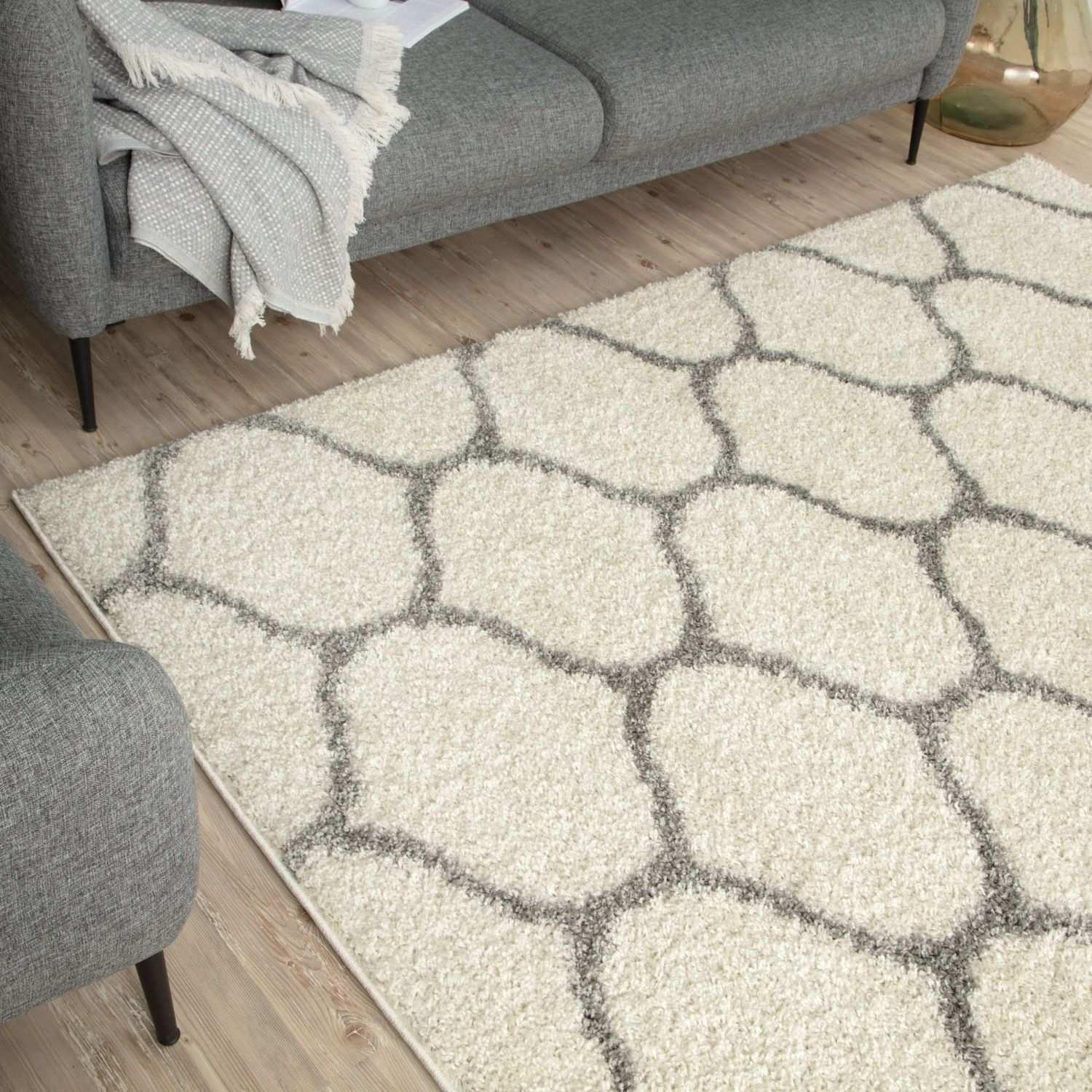 600_Moroccan_Ivory_Shaggy_Rug-11 - Bobobiy