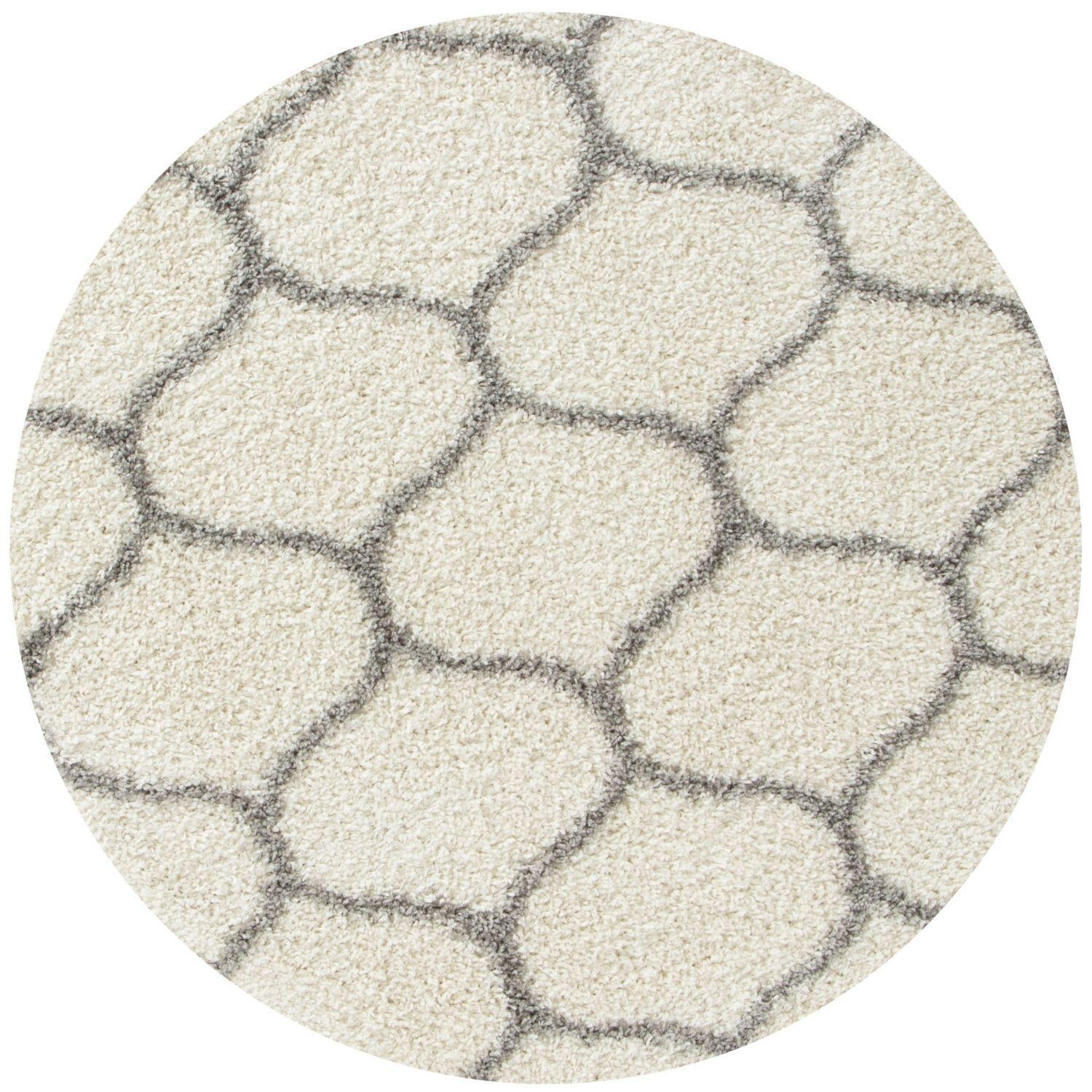 600_Moroccan_Ivory_Shaggy_Rug-3 - Bobobiy