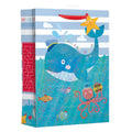 Medium Gift Bag with Whale Design & Fun Games (W215 x H265 x D100 mm)