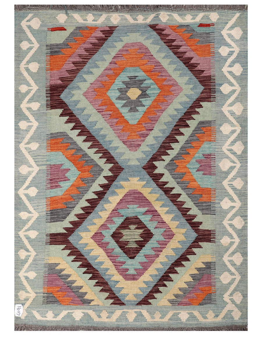 Maimana Afghanistan Kilim Rug - 175 x122 cm - Handmade
