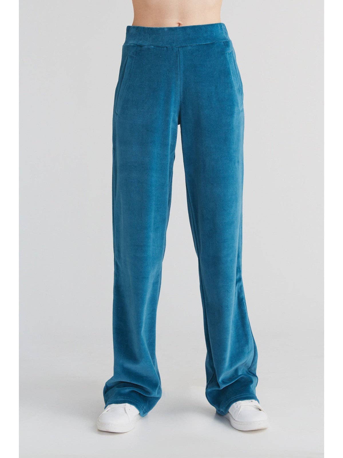 Organic Soft Fleece Straight Cut Sweatpants: Womens