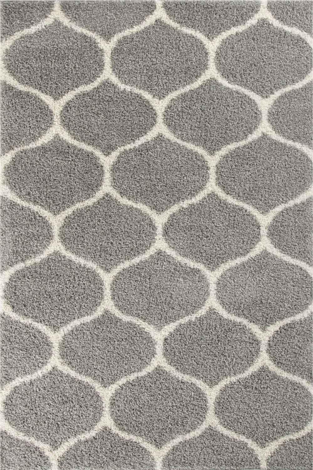 610_Moroccan_Grey_Shaggy_Rug - Bobobiy