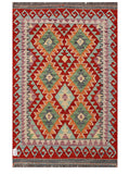 Maimana Afghanistan Kilim Rug - 144 x92 cm - Handmade