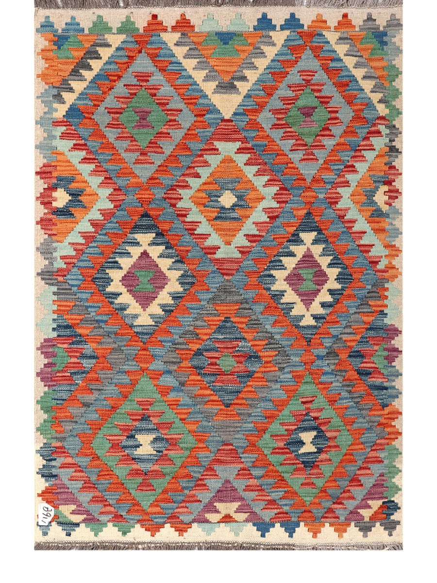 Maimana Afghanistan Kilim Rug - 150 x103 cm - Handmade