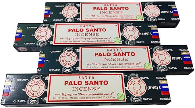 Set of 12 Packets of Palo Santo Incense Sticks by Satya