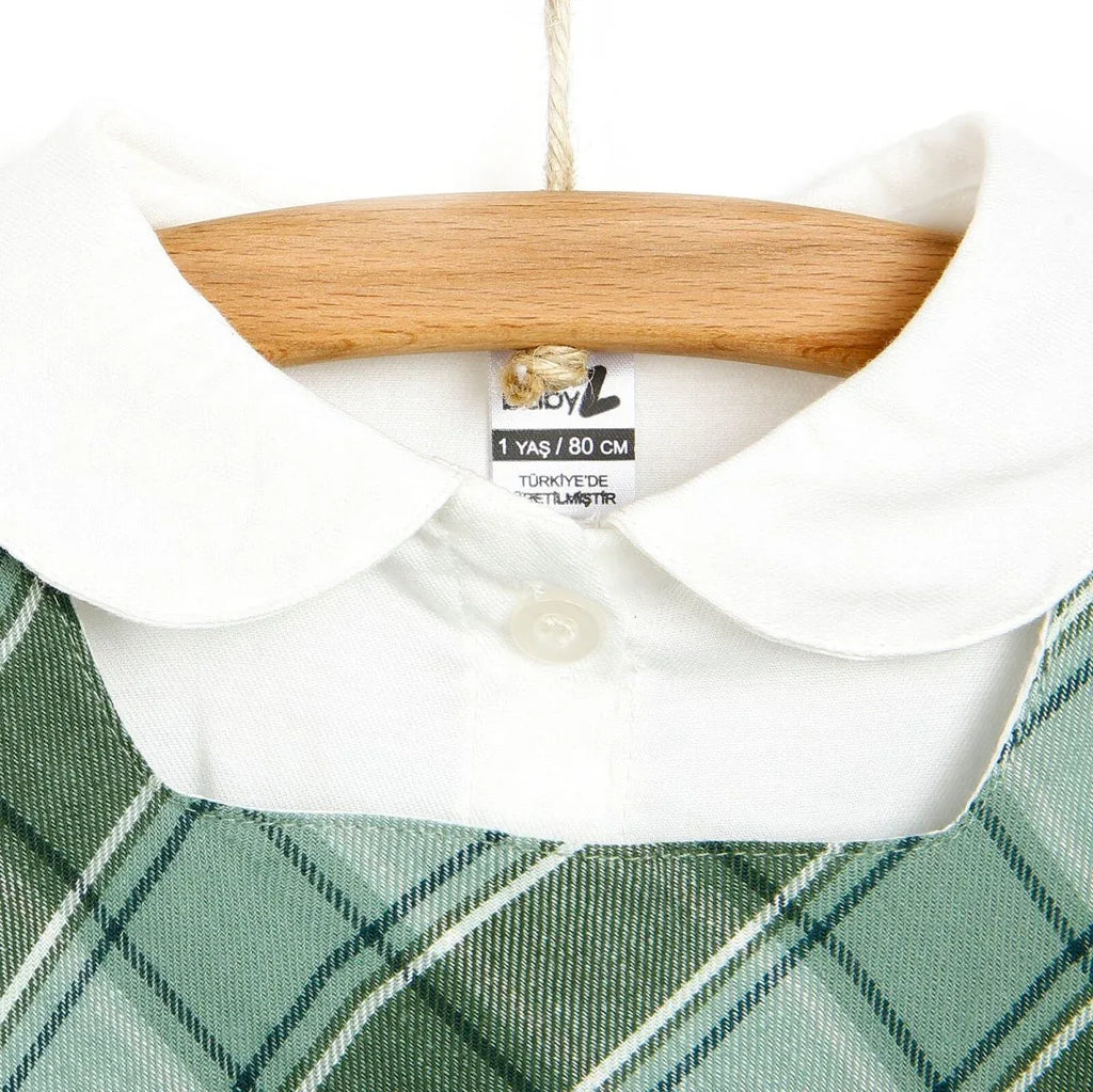 BabyZ Salopette Skirt - Sweatshirt - Light Green - Bobobiy